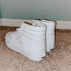 WHITE HIGHTOP VANS